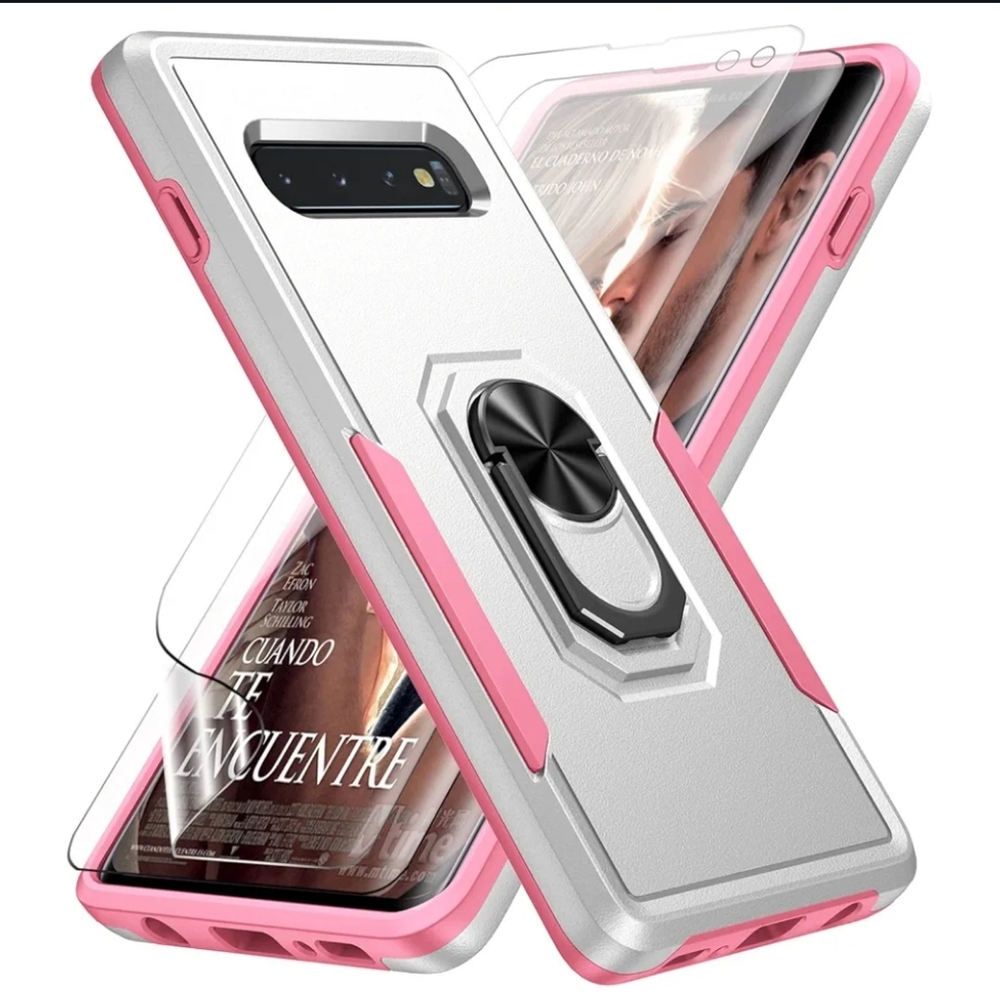 Galaxy S10+ Phone Case. With 2 pk TPU film.